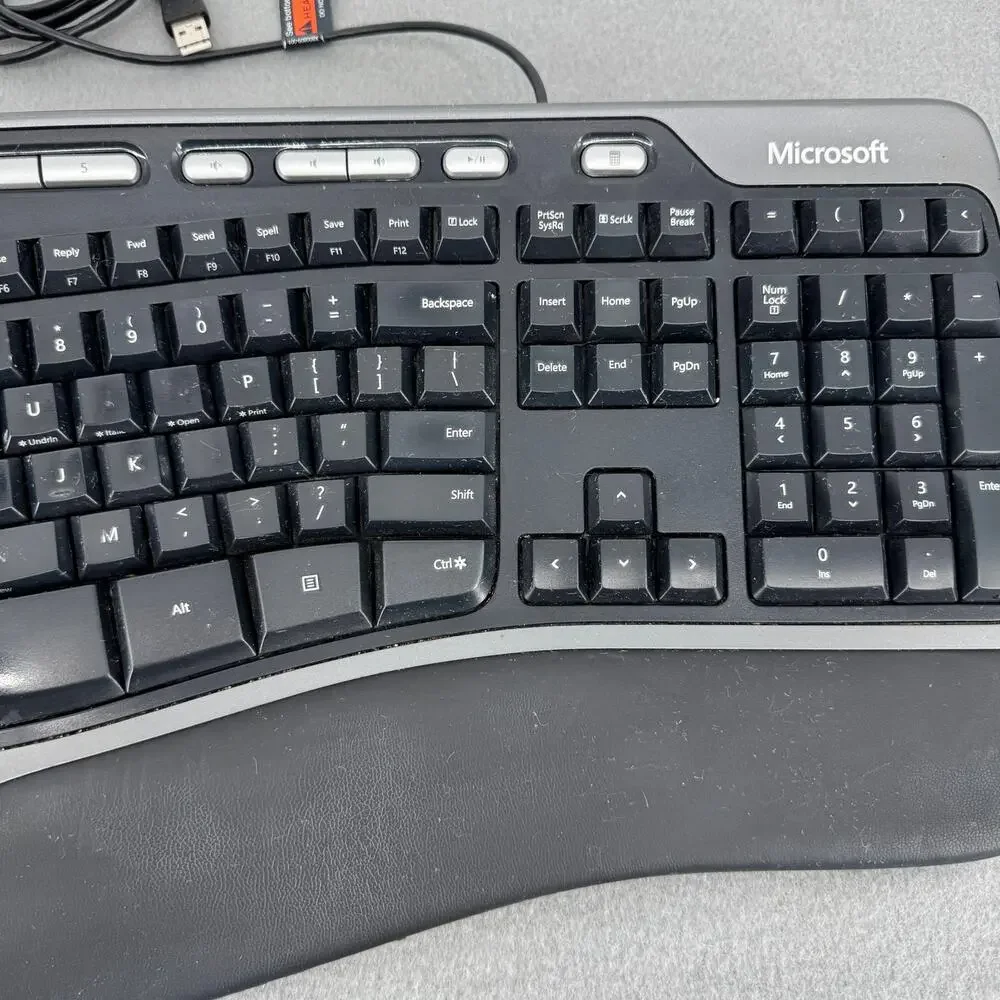 Microsoft Natural Ergonomic Keyboard 4000 v1.0 Model KU-0462‎ USB Tested